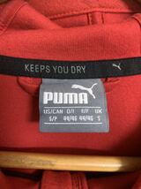 ［PUMA］ プーマ　ジップアップパーカー スポーツウェア　赤系　Sサイズ Y33_画像2