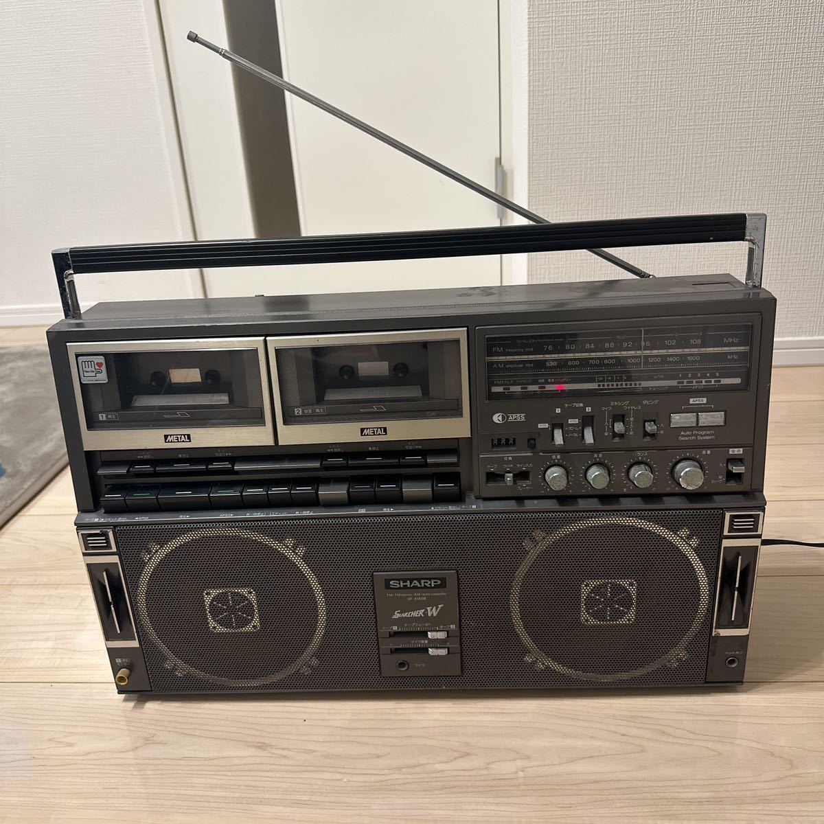 大感謝セール】 【超美品】SHARP GF-818SB ラジカセ メタルテープ対応