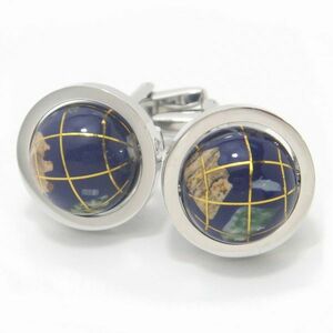 カフス カフスボタン 世界の中心はあなた地球儀 メンズ プレゼント カフスマニア