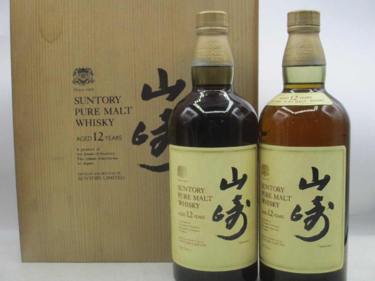 ヤフオク! -「サントリー 山崎 12年 ピュアモルト 750ml 43%」の落札