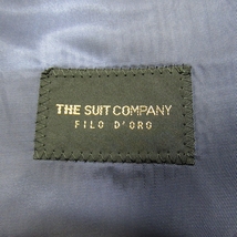 未使用品 スーツカンパニー THE SUIT COMPANY 伊Alta Qualita社製生地 メンズ オルタネイトストライプ スーツ 165cm-6Drop A4相当 春夏 紺_画像3