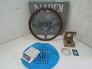 新品未使用品 NARDI クラシック ポリッシュスポーク ステアリングホイール ハンドル ナルディ 木目 360mm N120