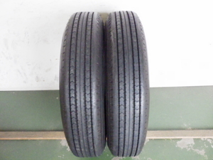 L16334-ダンロップ SP110 225/80R17.5 123/122L 中古 2本セット サマータイヤ 2021年製