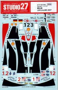 [STUDIO27]1/24 R10 LM&ALMS 2007 decal 