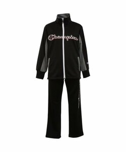 [KCM]Z-chmp-15-2s-130* exhibition goods *[Champion/ Champion ] Kids Junior jersey top and bottom set reverse side wool CX1462-08 black 130