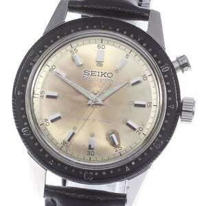 【SEIKO】セイコー ワンプッシュクロノ Cal.5179A 45899 手巻き メンズ_735224【ev15】