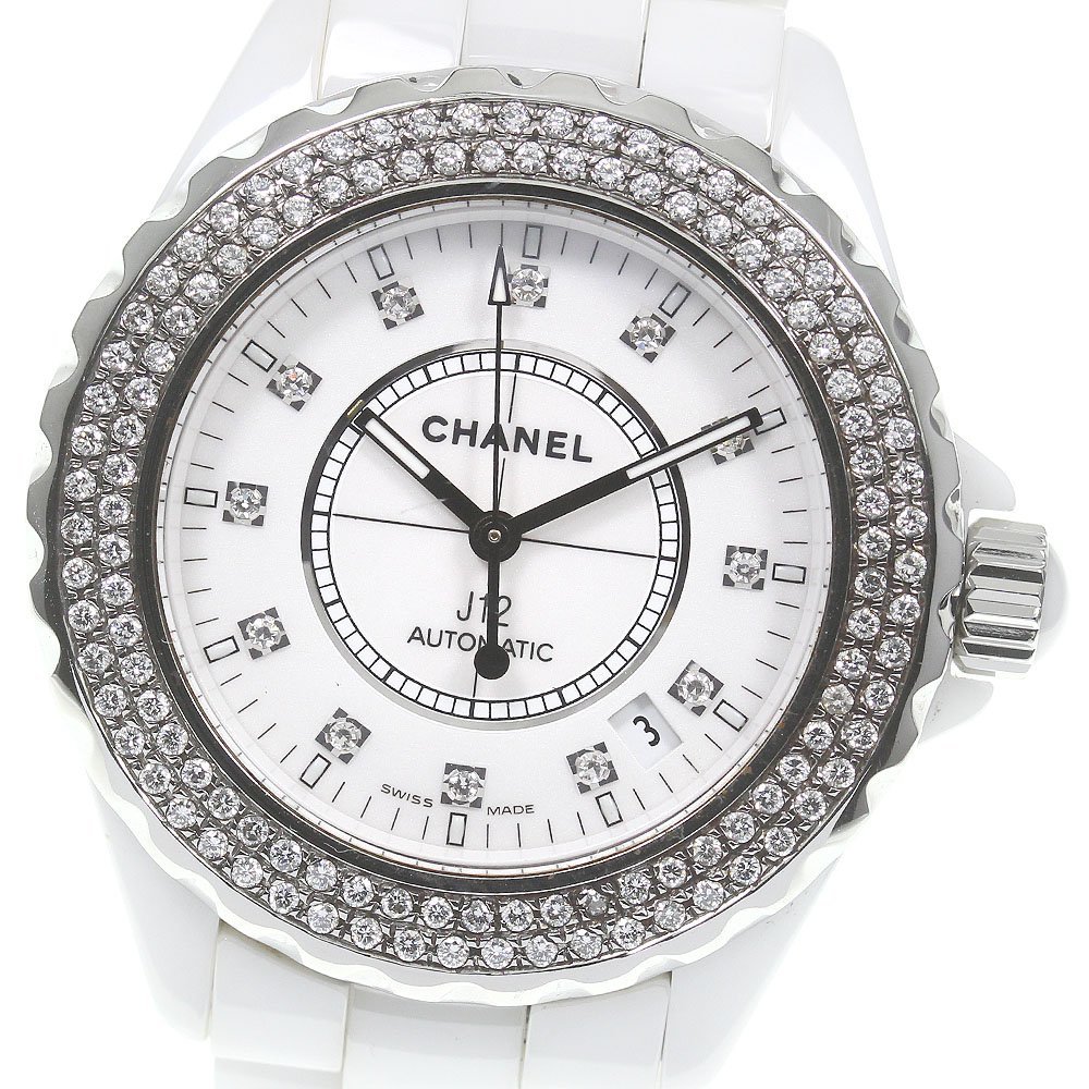 省スペース 洗える おしゃれ 【美品】シャネルCHANEL J12 38mm ...