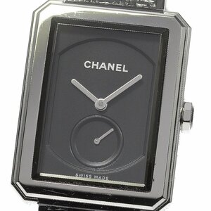 【CHANEL】シャネル ボーイフレンド ツイード スモールセコンド H5201 手巻き メンズ_738209