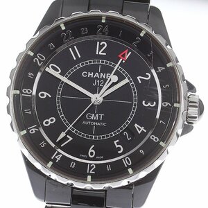 [CHANEL] Chanel J12 GMT mat black H3101 self-winding watch men's _737423[ev15]