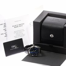 ★箱・保証書付き【IWC SCHAFFHAUSEN】IWC パイロットウォッチ マークXVIII デイト IW327010 自動巻き メンズ_740531_画像2