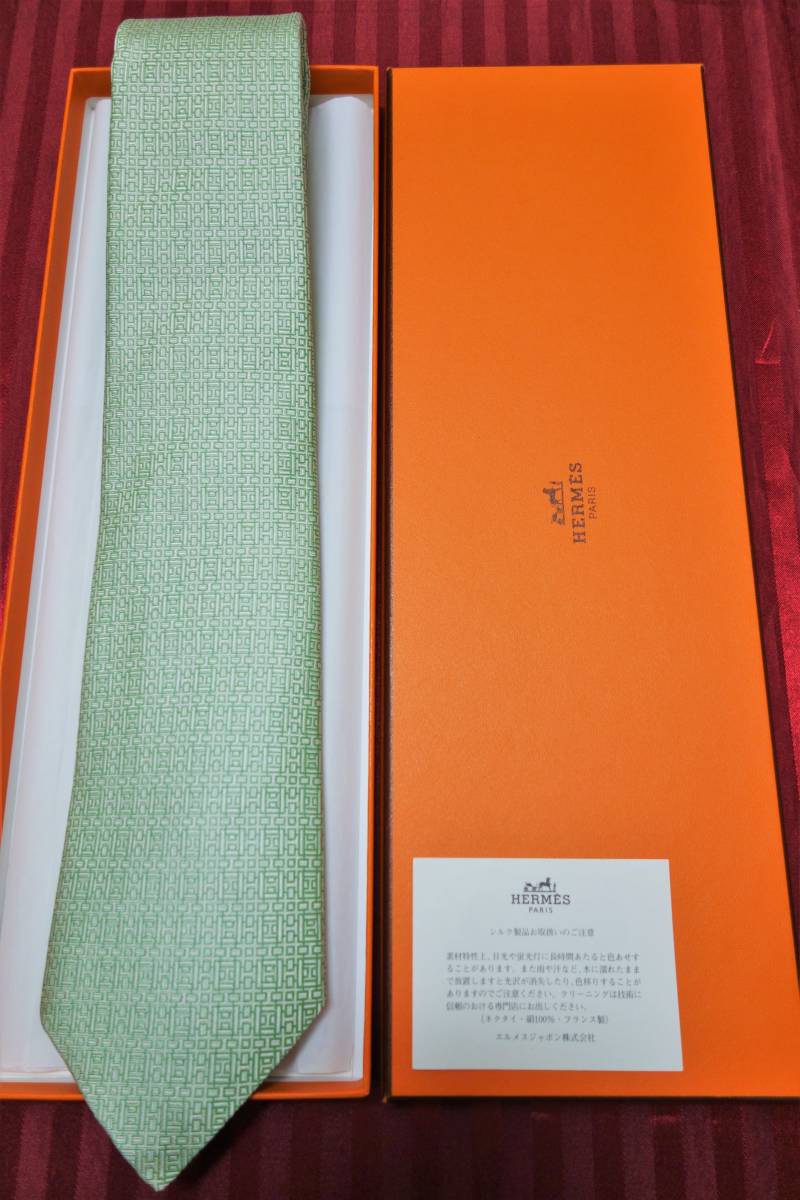 2023年最新】ヤフオク! -エルメス ネクタイ グリーンの中古品・新品