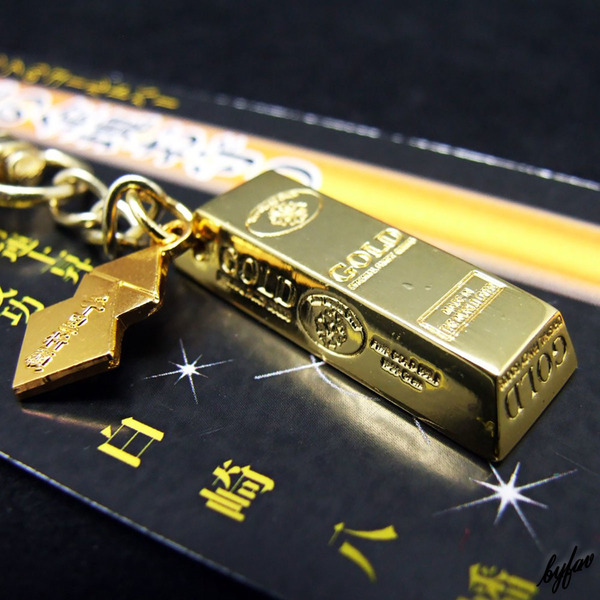 【金運アップのゴールドバー】 幸運の金塊風お守り 金運・幸福祈願 白崎八幡宮で祈願されたお守り 祈祷 お清め お祓い 御守 開運 風水