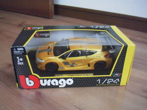  BBurago Renault Megane Trophy миникар желтый цвет желтый BURAGO RENAULT MEGANE 1/24