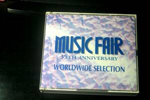 ◆MUSIC FAIR◆ 35周年記念4枚組ワールドセレクション ポール・モーリア ノーランズ ベンチャーズ サンタナ セリーヌ・ディオン 