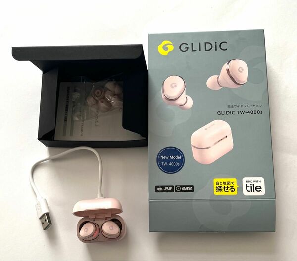 完全ワイヤレスイヤホン Bluetooth TW-4000s GLIDiC