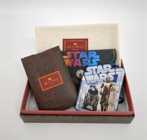 未使用　エトロ ETRO スターウォーズ カードケース コレクション STAR WARS 名刺入れ 　箱・布袋付 　チャーム付 ◆3115/登呂店