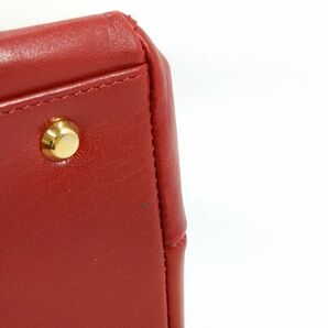 Roberta di camerino ロベルタディカメリーノ レッド レザー ハンドバッグ トートバッグ ◆3107/SBS通り店の画像7