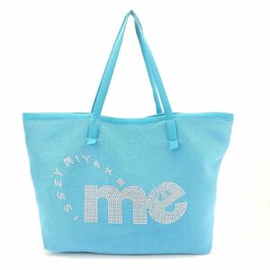 イッセイミヤケ　ミー　トートバッグ　スカイブルー　ISSEY MIYAKE me　中古　◆3111/藤枝インター店