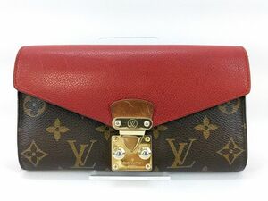 LOUIS VUITTON ポルトフォイユ パラス レッド スリーズ モノグラム M58414 二つ折り 長財布 レザー ルイヴィトン ◆3107/SBS通り店