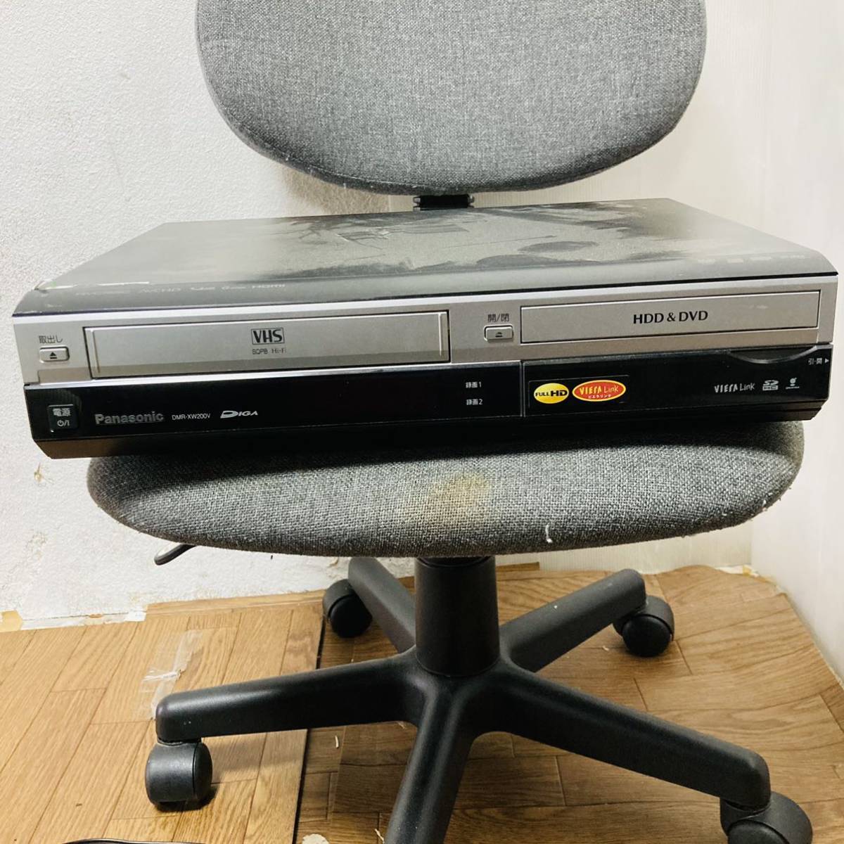 日本製 2ウェイ F063 ☆美品Panasonic DMR-XW200V VHSビデオ一体型