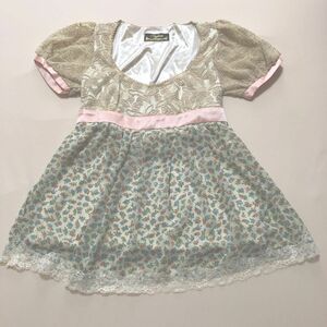 ROJITA 花柄シフォンレースブラウス トップス　ロジータ