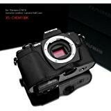 Gariz本革xs-chem10bkカメラメタルHalf Case for Olympus OMD em10ブラック