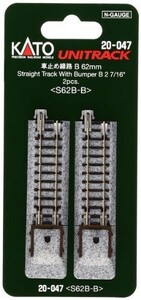 KATO Nゲージ 車止め線路B 62mm 2本入 20-047 鉄道模型用品