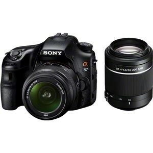 SONY ミラーレス一眼 α57 ダブルズームレンズキット DT 18-55mm F3.5-5.6