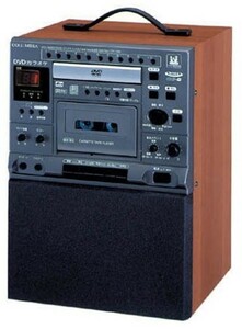 DENON CDV-550 DVD karaoke system wood grain 