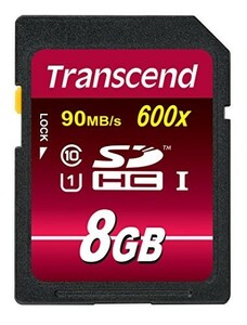 Transcend SDHCカード 8GB Class10 UHS-I 対応 (最大転送速度90MB/s) TS8G