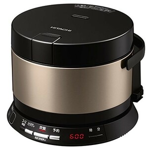  Hitachi rice cooker 2.IH type wooden container for cooked rice . serving tray compact & simple strike included iron boiler RZ-WS2M N