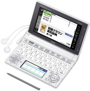 カシオ 電子辞書 エクスワード 中学生モデル XD-D3800WE ホワイト