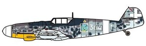 ファインモールド 1/72 イタリア空軍 メッサーシュミット Bf109G-6 プラモ