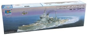 トランペッター 1/350 イギリス海軍 戦艦 HMSワースパイト プラモデル