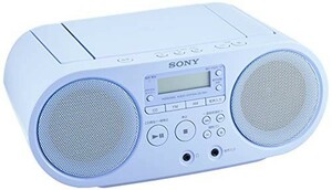 ソニー SONY CDラジオ ZS-S40 : FM/AM/ワイドFM対応 ブルー ZS-S40 L