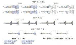 ファインモールド 1/72 航空機シリーズ 現用アメリカ軍 航空機用ミサイルセ