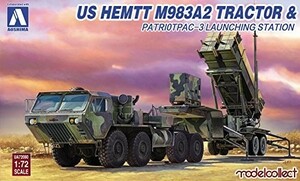 青島文化教材社 1/72 アメリカ陸軍 HEMTT M983&パトリオットPAC3発射機 プ