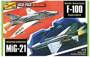 プラッツ 1/72 ベトナム戦争 アメリカ軍 F-100スーパーセイバー &北ベトナ