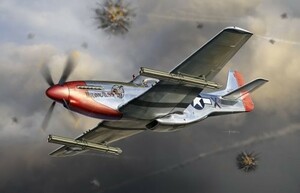 プラッツ 1/32 アメリカ陸軍 航空隊 P-51Kマスタング W/4.5インチ M10ロケ