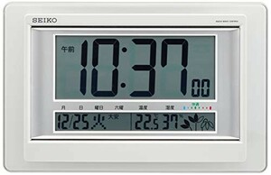  Seiko clock wall clock put clock combined use radio wave digital calendar comfortable 