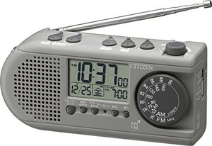 シチズン 目覚まし時計 デジタル 防災 ディフェリアR54 AM/FM ラジオ 発電