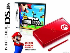 Nintendo DS Lite Limited Edition Red Mario with New Super Mario Bros.