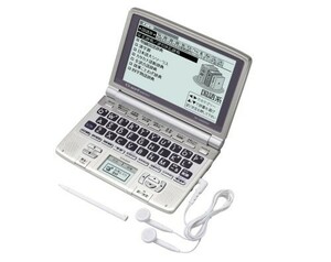 CASIO Ex-word (eks word ) computerized dictionary XD-GW6800 day middle . correspondence handwriting . panel 