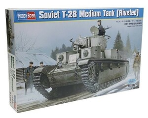 ホビーボス 1/35 ソビエト T-28 中戦車 リベット接合型 プラモデル