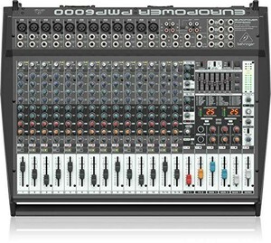  Behringer PMP6000 1600W20 channel Powered mixer 