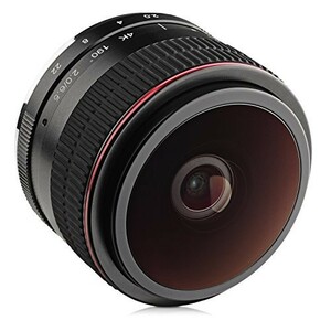 Opteka 6.5mm F / 2?HD MCマニュアルフォーカス魚眼レンズレンズfor Fuji X