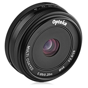 Opteka 28?mm f / 2.8手動フォーカスプライムHD MCレンズfor Olympus Micro