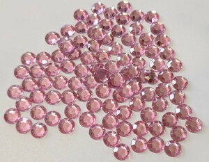  decoration parts rhinestone pink 8mm 100 piece 