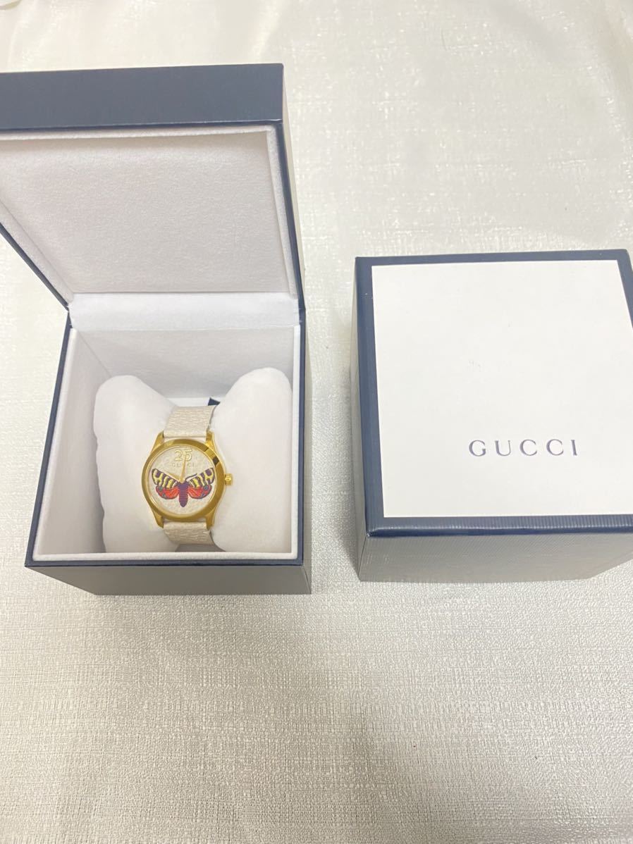 GUCCI グッチ 腕時計 Gタイムレス 126.4 蛾 25 文字盤 SS 未使用 未