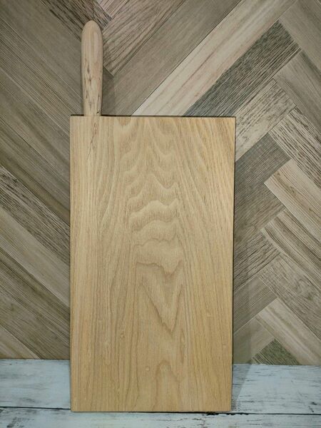 オリジナル　天然木　一枚板　カッティングボード　まな板　タモ　木製